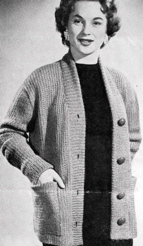 Reveille Thick Knits Knitting Pattern K53 for Women's DK Sweater and Cardigan