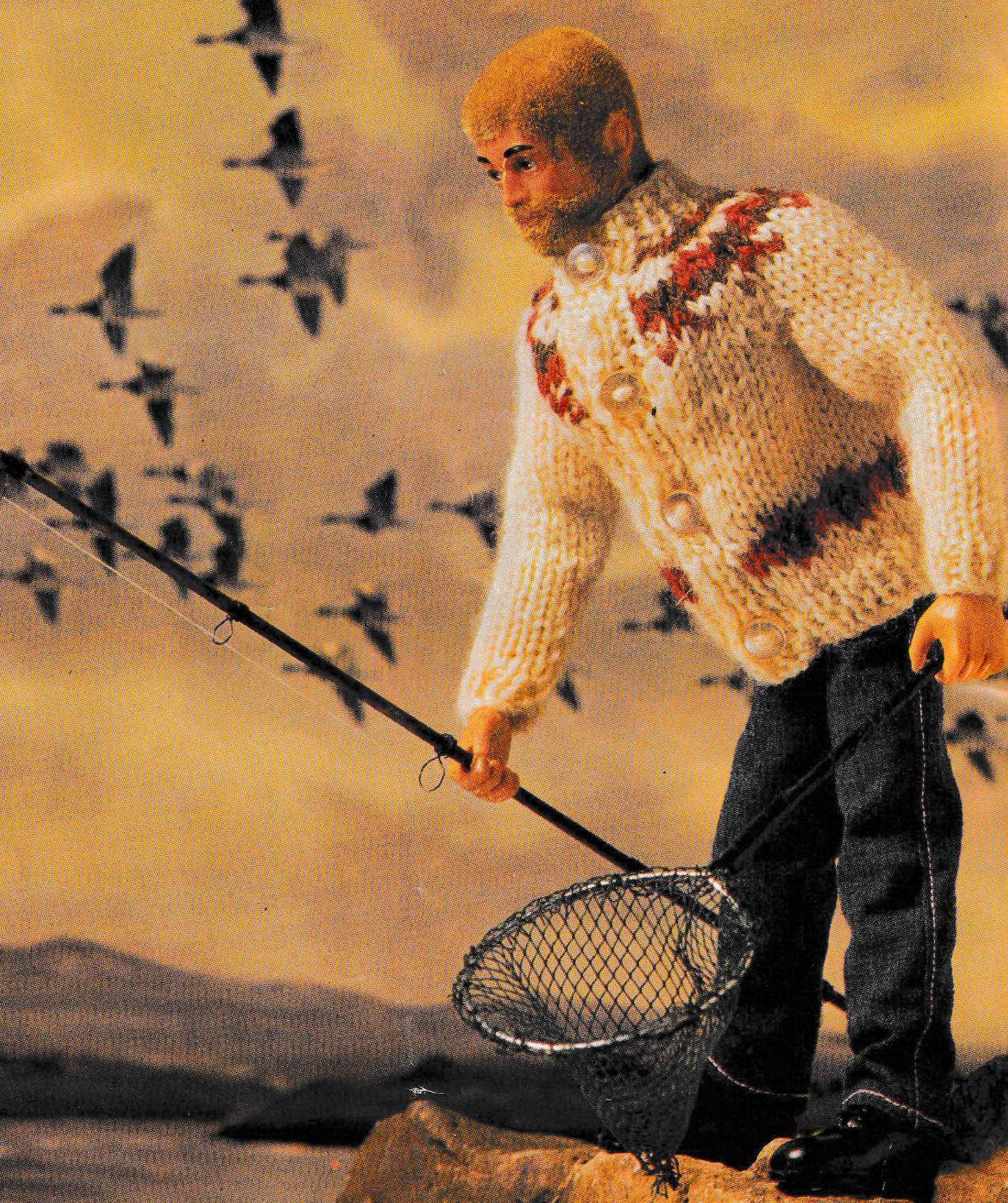 Action Man Dolls Clothes Knitting Pattern including Biker Jacket