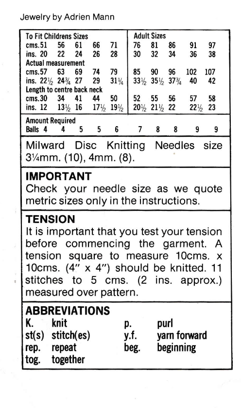 Studley 1257 Knitting Pattern for Women and Girl Lacy Top