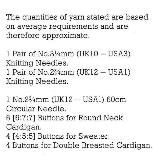 Vintage 3 Ply Baby Cardigan Knitting Pattern