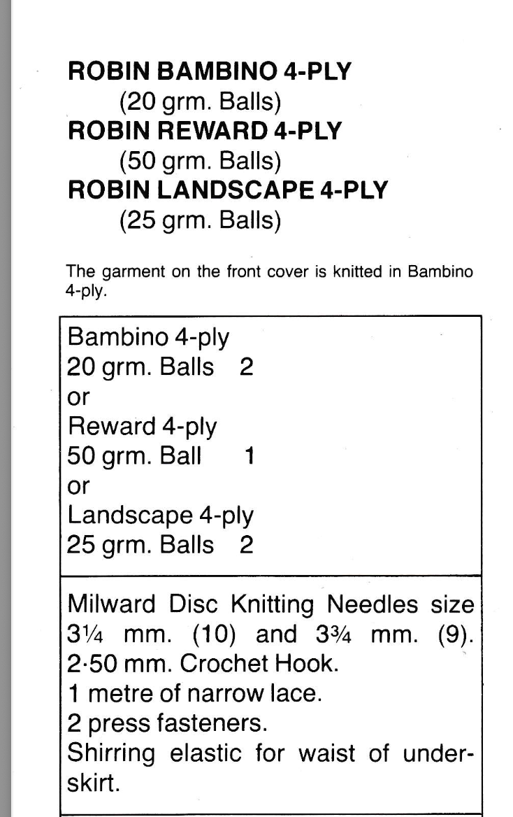 Sindy Wedding Dress Knitting Pattern