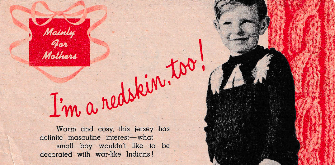 Free Vintage Knitting Pattern for Native American Sweater