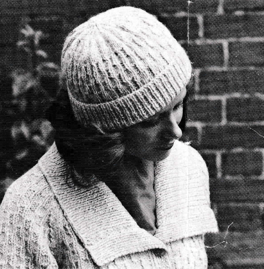Ladies Hat and Aran Jacket Vintage Knitting Pattern
