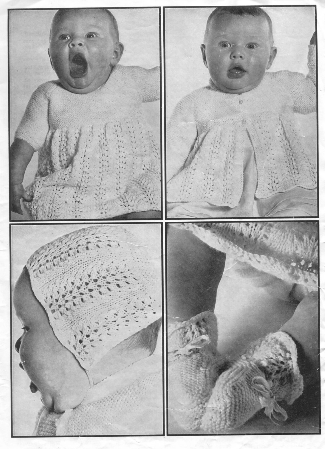 Patons 836 Vintage 3 Ply Baby Knitting Pattern Collection
