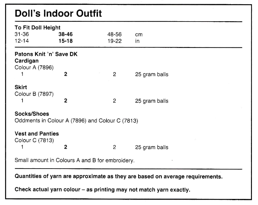 Baby Doll Clothes Knitting Pattern 12 to 22 inch chest in DK yarn