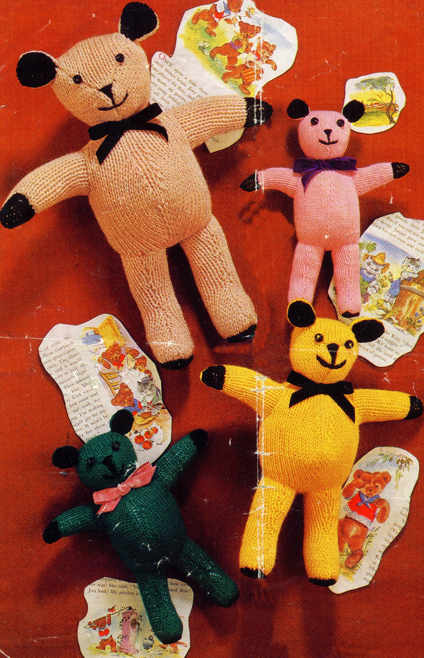 Vintage Teddy Bear Knitting Pattern
