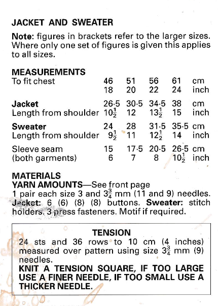 Baby Sweater & Cardigan Knitting Pattern PDF