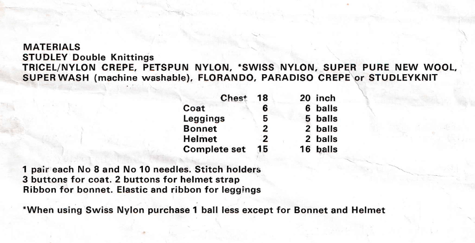 Vintage Baby Matinee Coat & Pram Set Knitting Pattern PDF