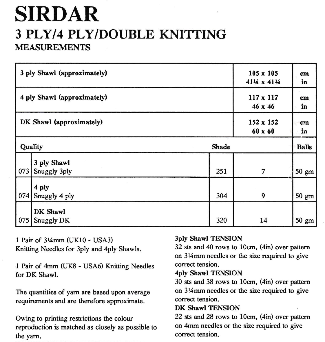 Baby Shawl Knitting Pattern PDF – 3 Ply, 4 Ply and DK