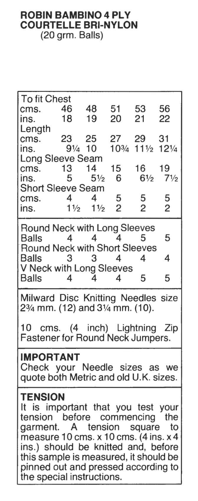 Baby Sweaters Knitting Pattern PDF in 4 Ply – 18 to 22 Inch Chest
