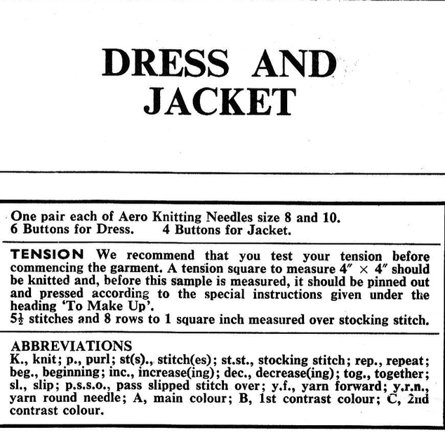 Baby Dress and Jacket Knitting Pattern PDF – DK, 19 to 22 Inch Chest