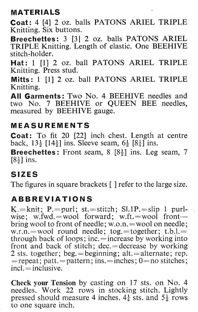 Baby & Toddler Pram Suit Knitting Pattern PDF, 3 Ply