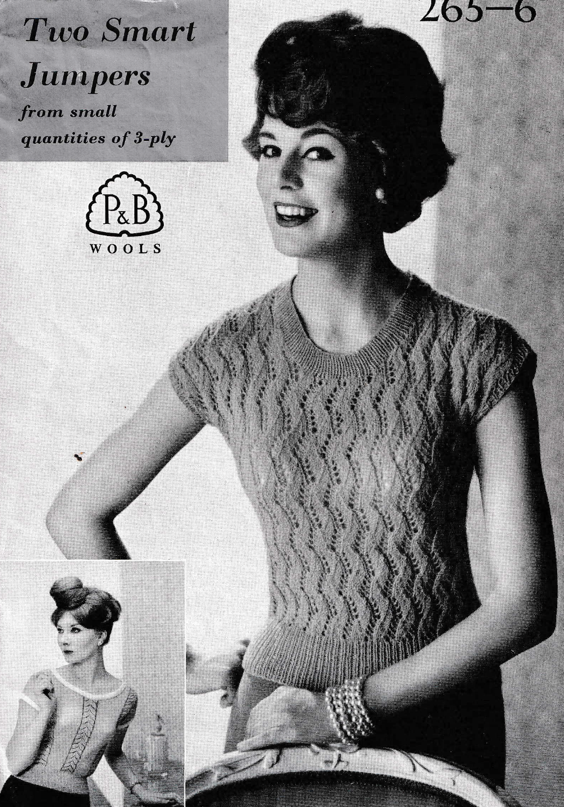 Women's 3 Ply Lace Tops Knitting Pattern PDF – Two Designs