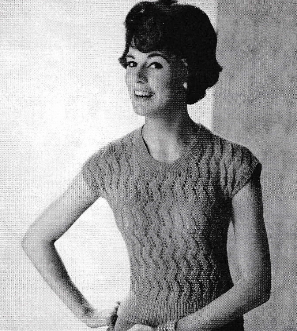 Women's 3 Ply Lace Tops Knitting Pattern PDF – Two Designs