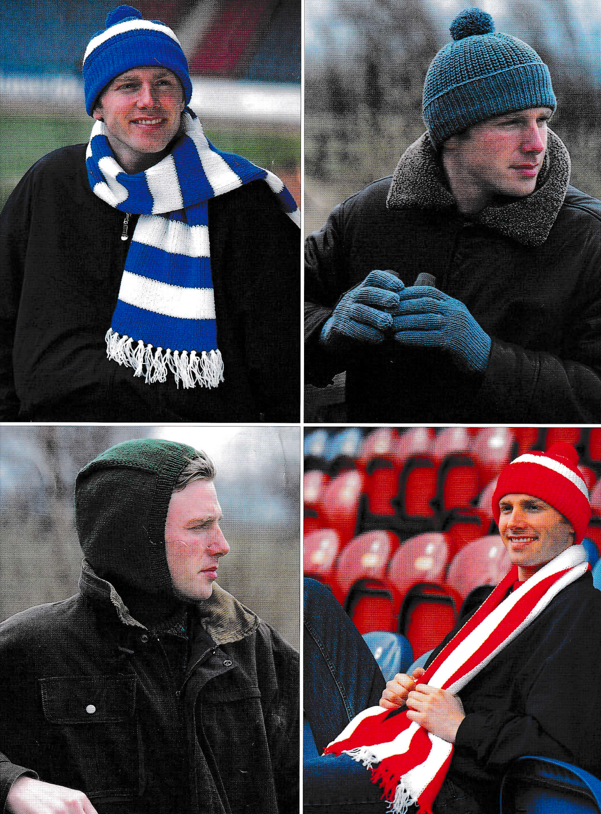 Football Scarf Knitting Pattern PDF