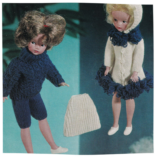 Sindy Dolls Clothes Vintage Knitting Pattern