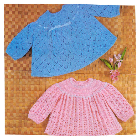 Baby Angel Tops Knitting Pattern PDF - 4 ply