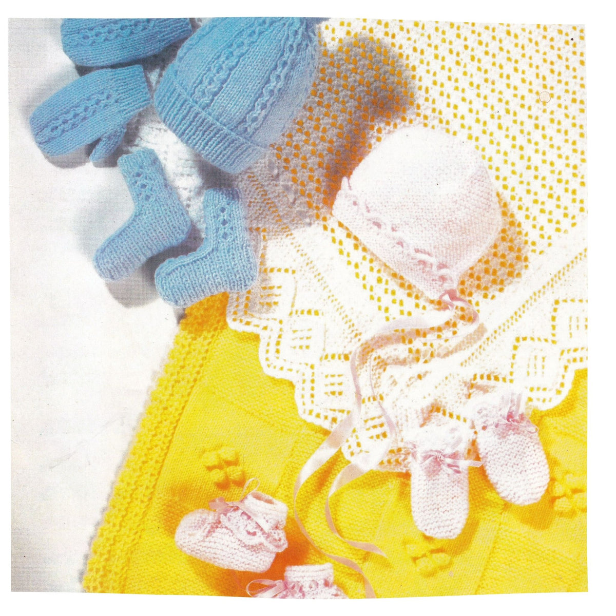 Baby Accessories: Booties, Bonnets, Hats, Mittens Knitting Pattern PDF