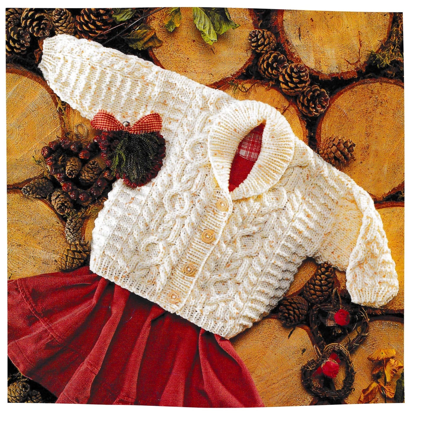 Baby Aran Jacket Vintage Knitting Pattern