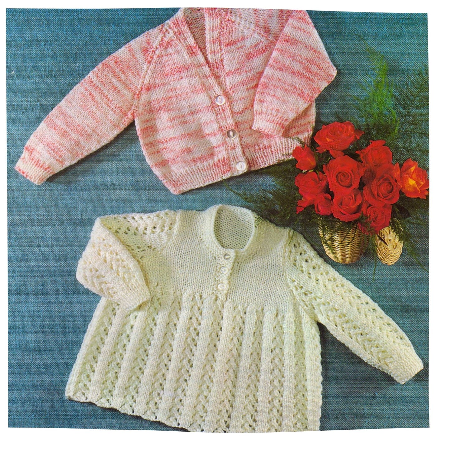 Baby Angel Top and Cardigan Set Knitting Pattern