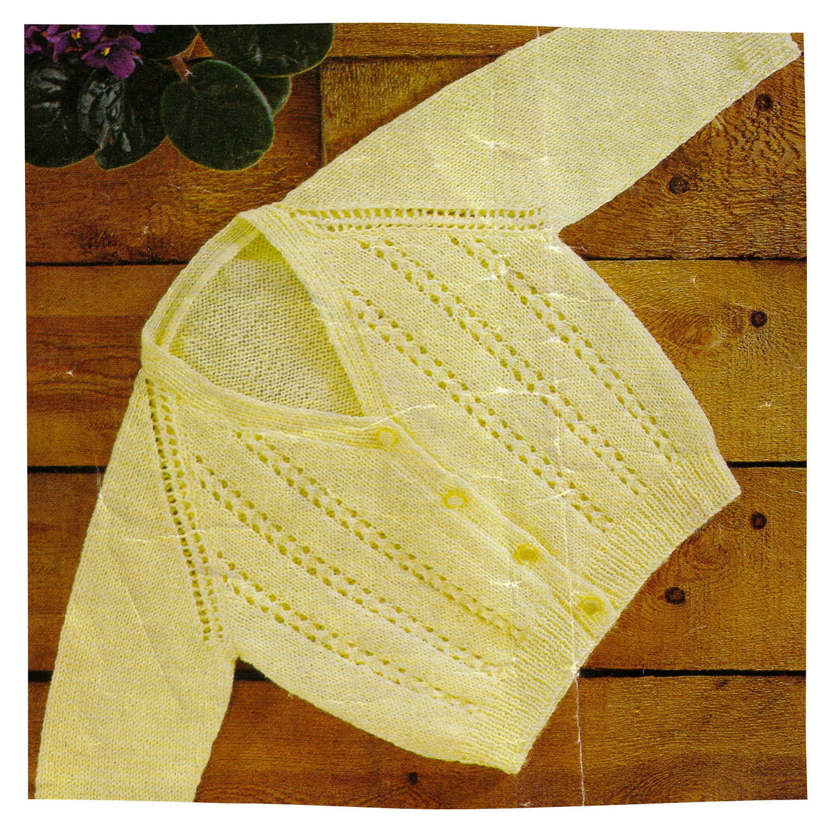 Baby Cardigan Vintage Knitting Pattern