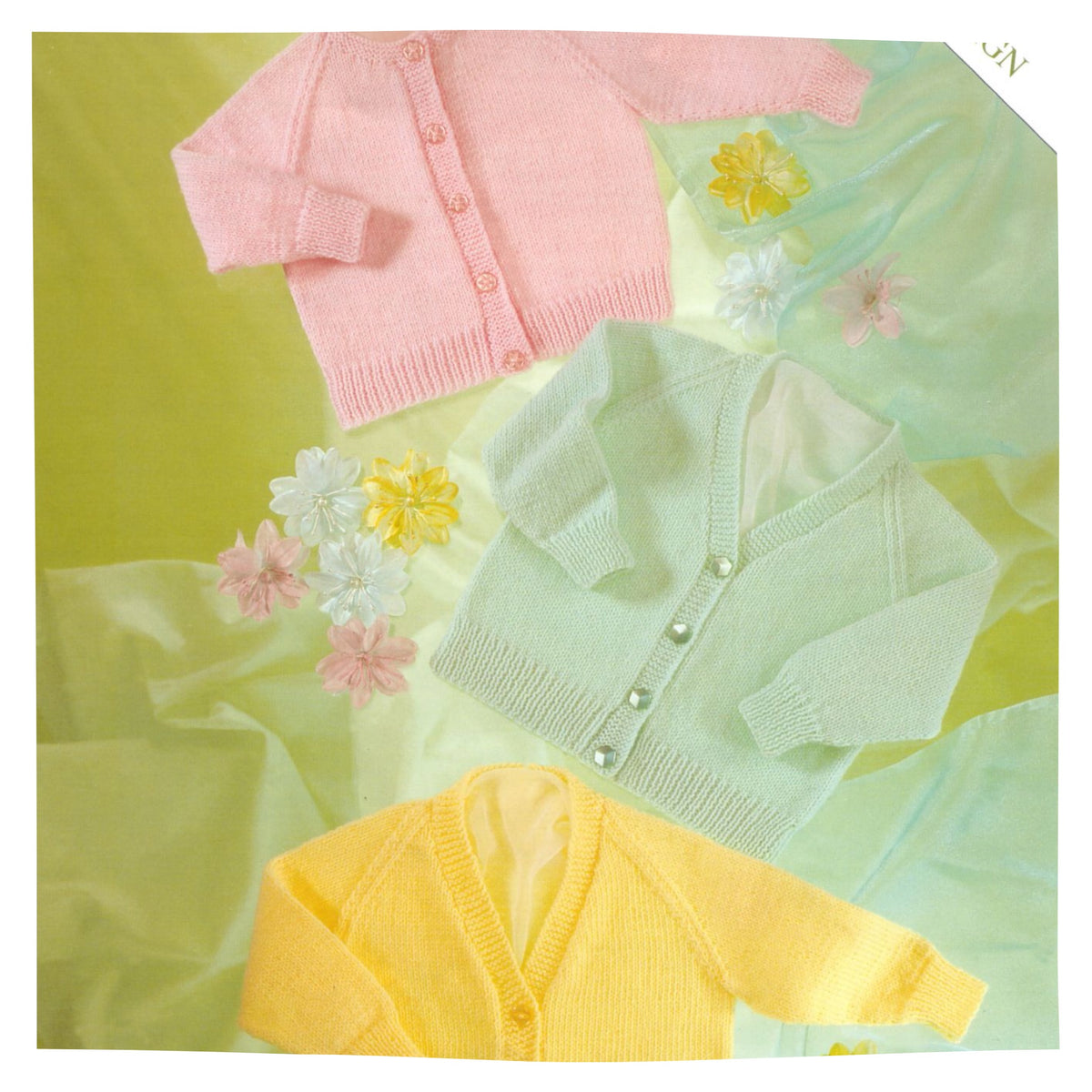 Baby Cardigans 4 Ply Knitting Pattern PDF | Round & V Neck