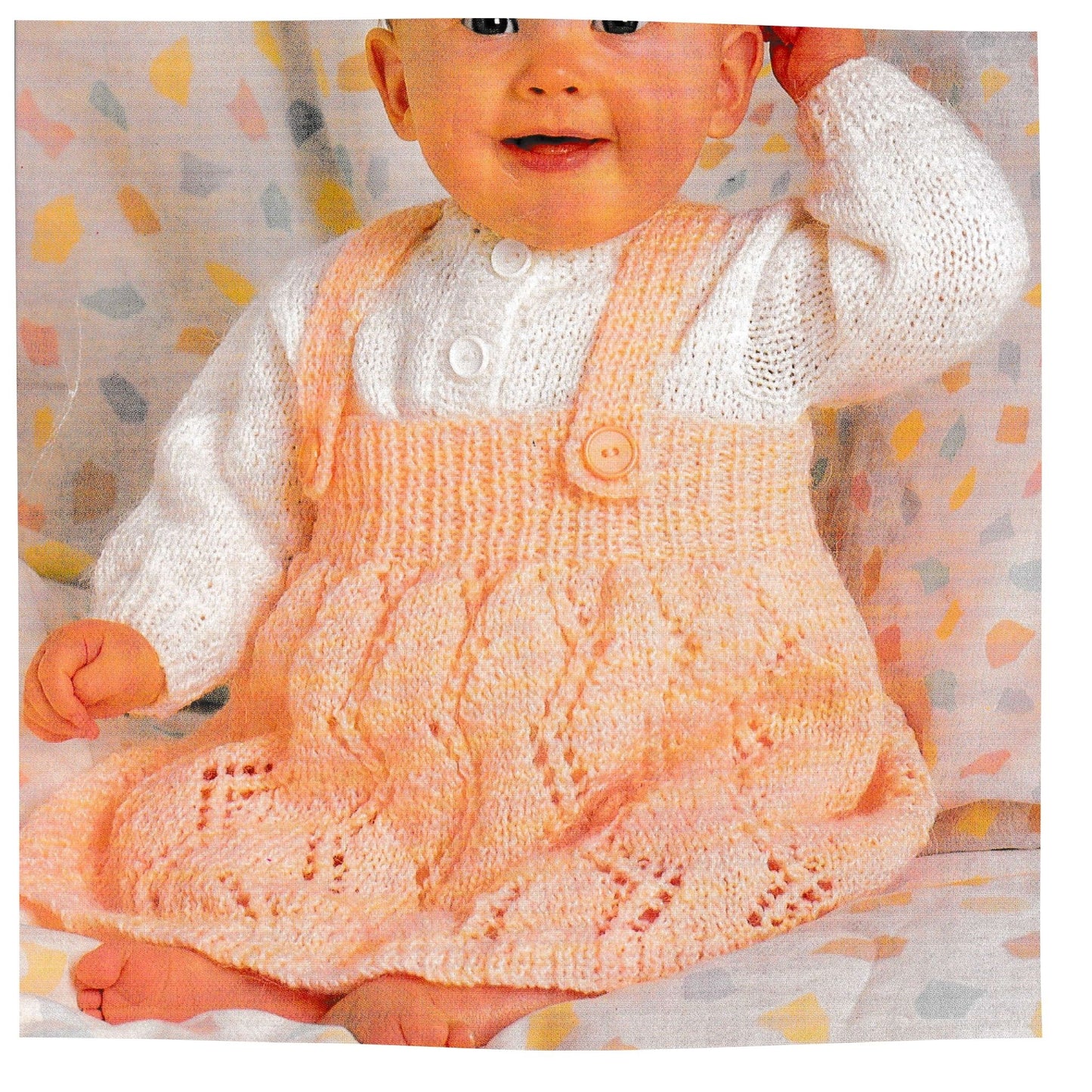 Baby Girl Pinafore Dress Knitting Pattern