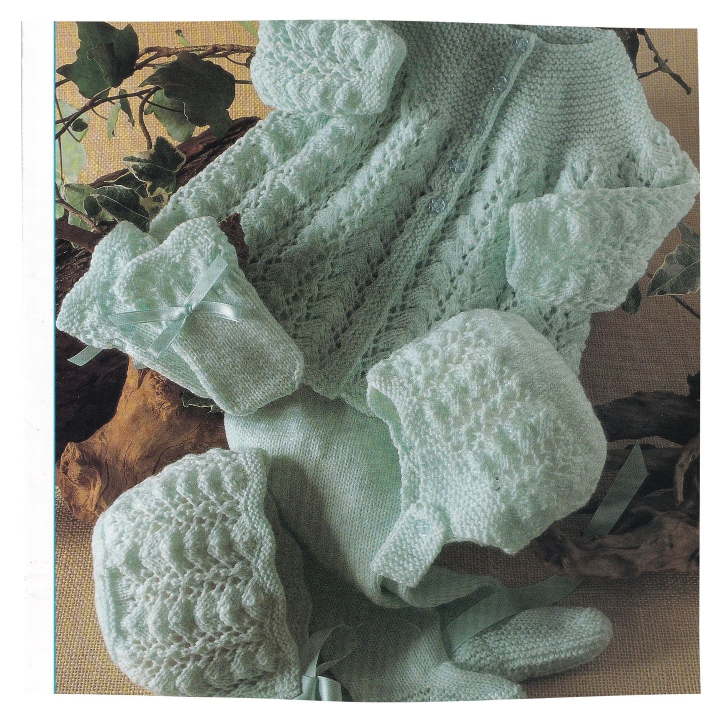 Littlewoods 1076 4 Ply Baby Cardigan and Leggings Pram Set Knitting Pattern