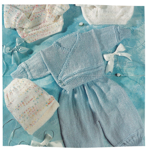 Baby Sweater & Trousers Knitting Pattern PDF