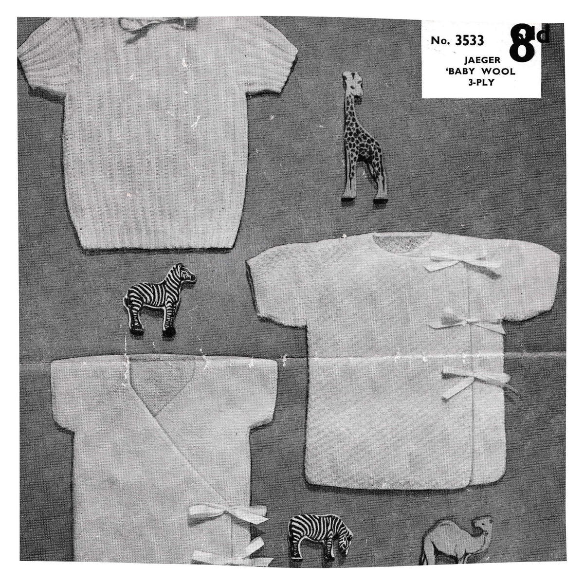 Baby Pullover Vests Knitting Pattern PDF – 3 Ply, 3 Designs, 17 to 21 Inch Chest