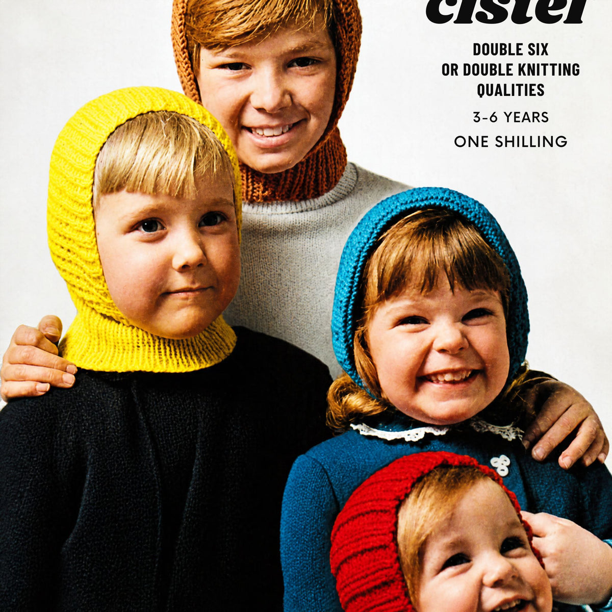 Vintage Knitting Pattern for Children's Balaclavas