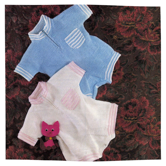 Baby Buster Suit Romper Knitting Pattern PDF – DK, 18 to 20 Inch Chest