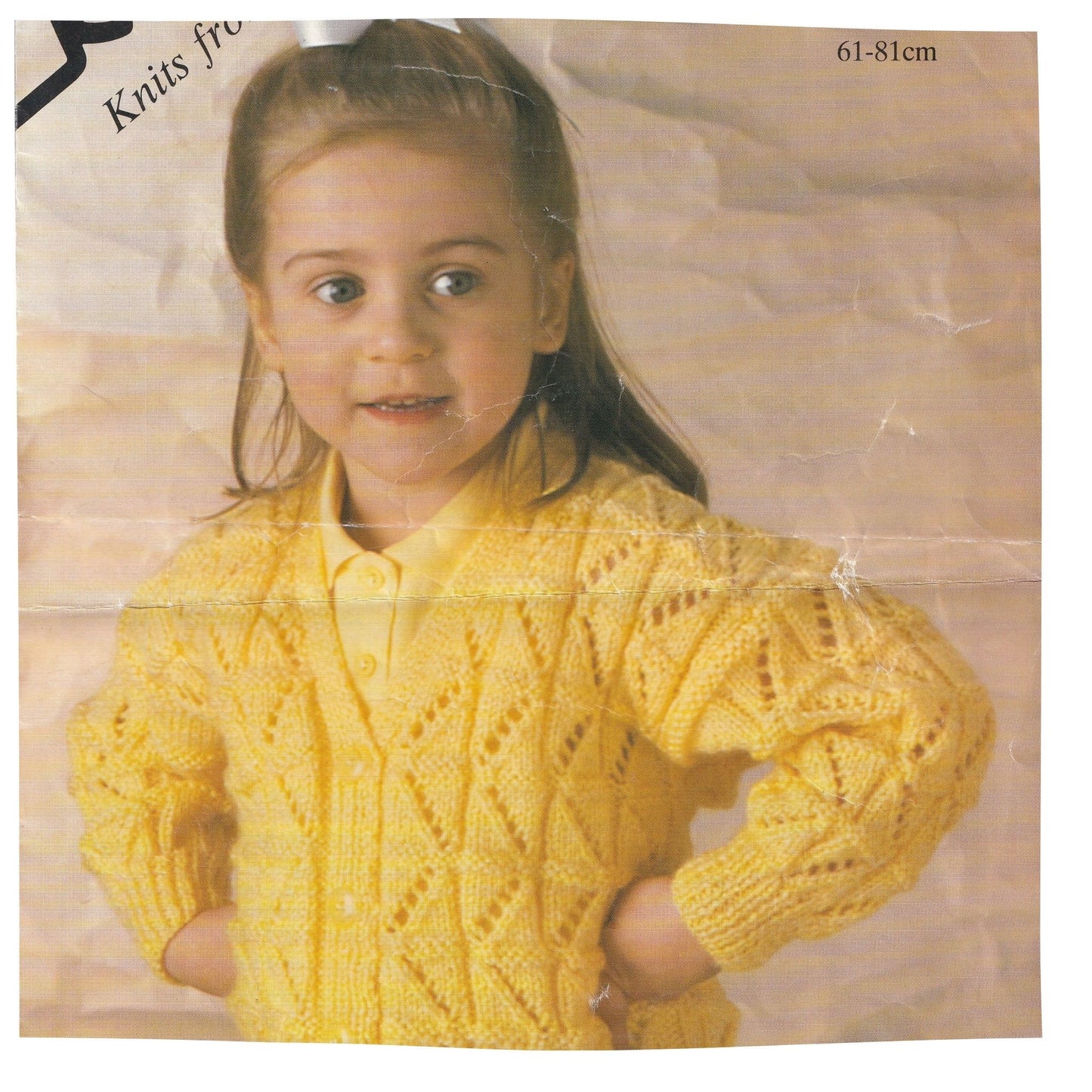 Cardigan for Little Girls Knitting Pattern PDF