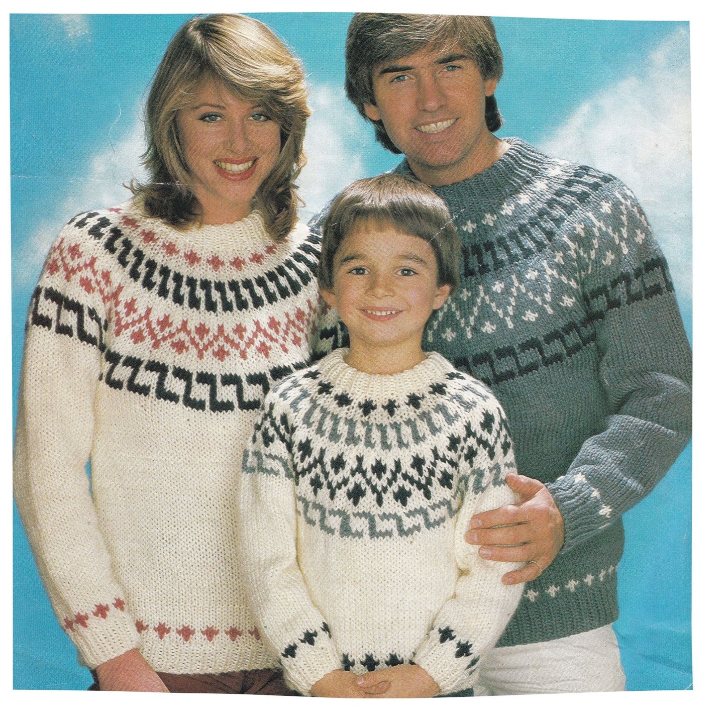 Chunky Weight Icelandic Fair Isle Jumper for Women Men and Children