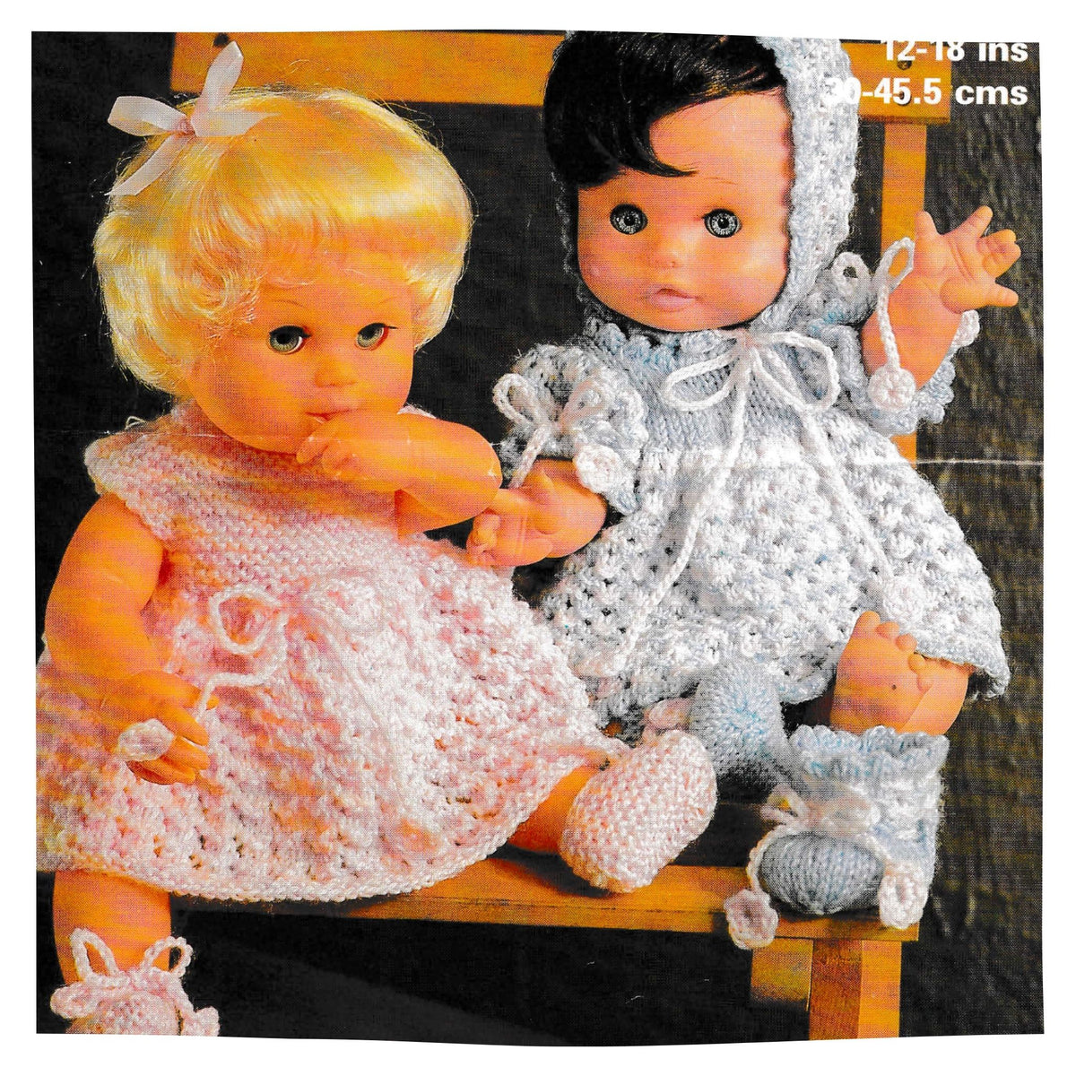 Baby Doll's Clothes Vintage Knitting Pattern PDF – 4 Ply, 12 to 18 Inch Dolls