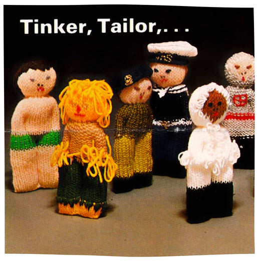 Izzy Doll Figure Toys Vintage Knitting Pattern