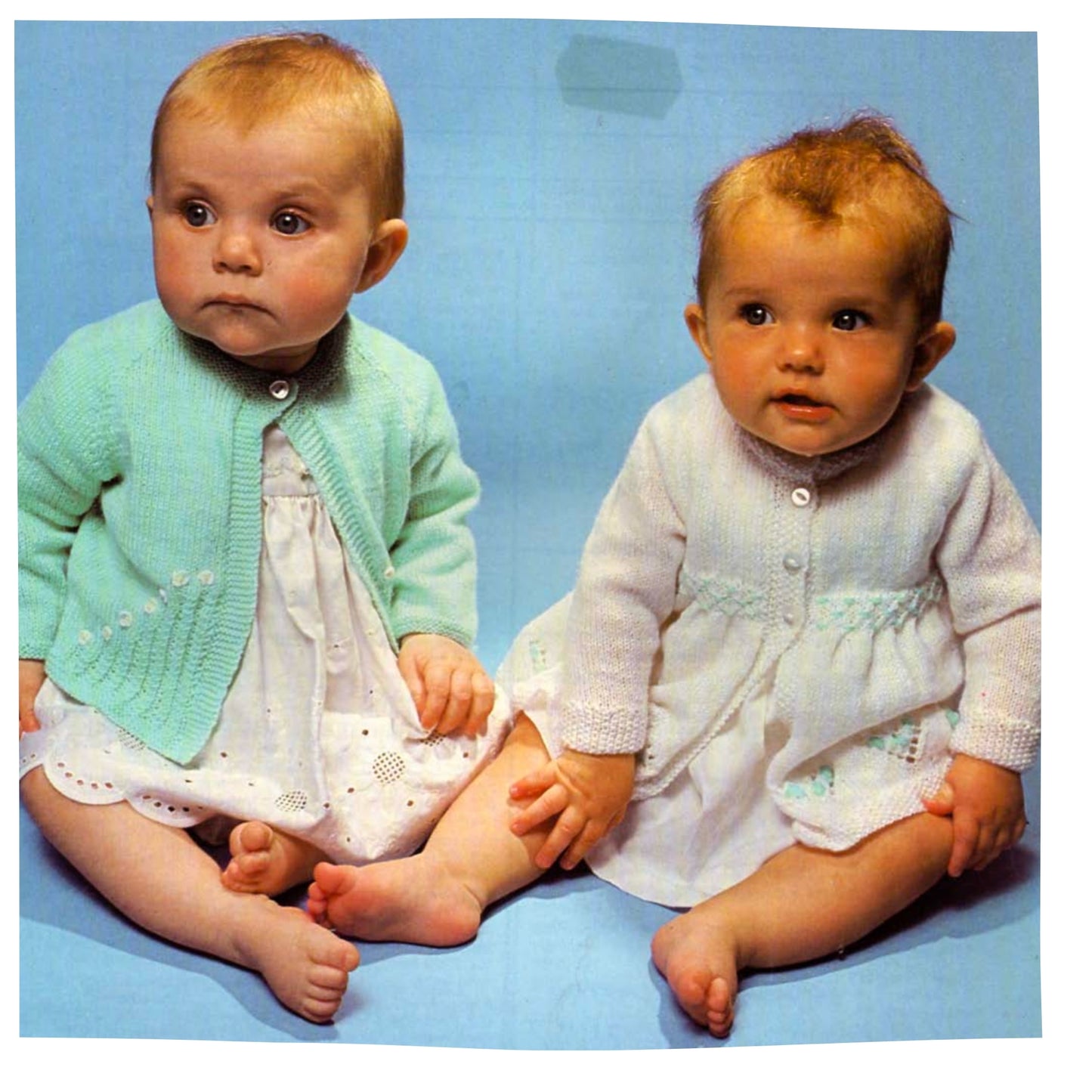 3 Ply Baby Matinee Jackets Vintage Knitting Pattern