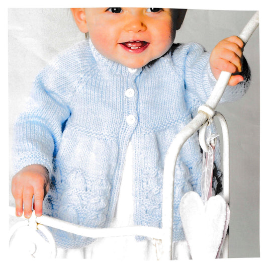 Baby Matinee Coat Cardigan Knitting Pattern