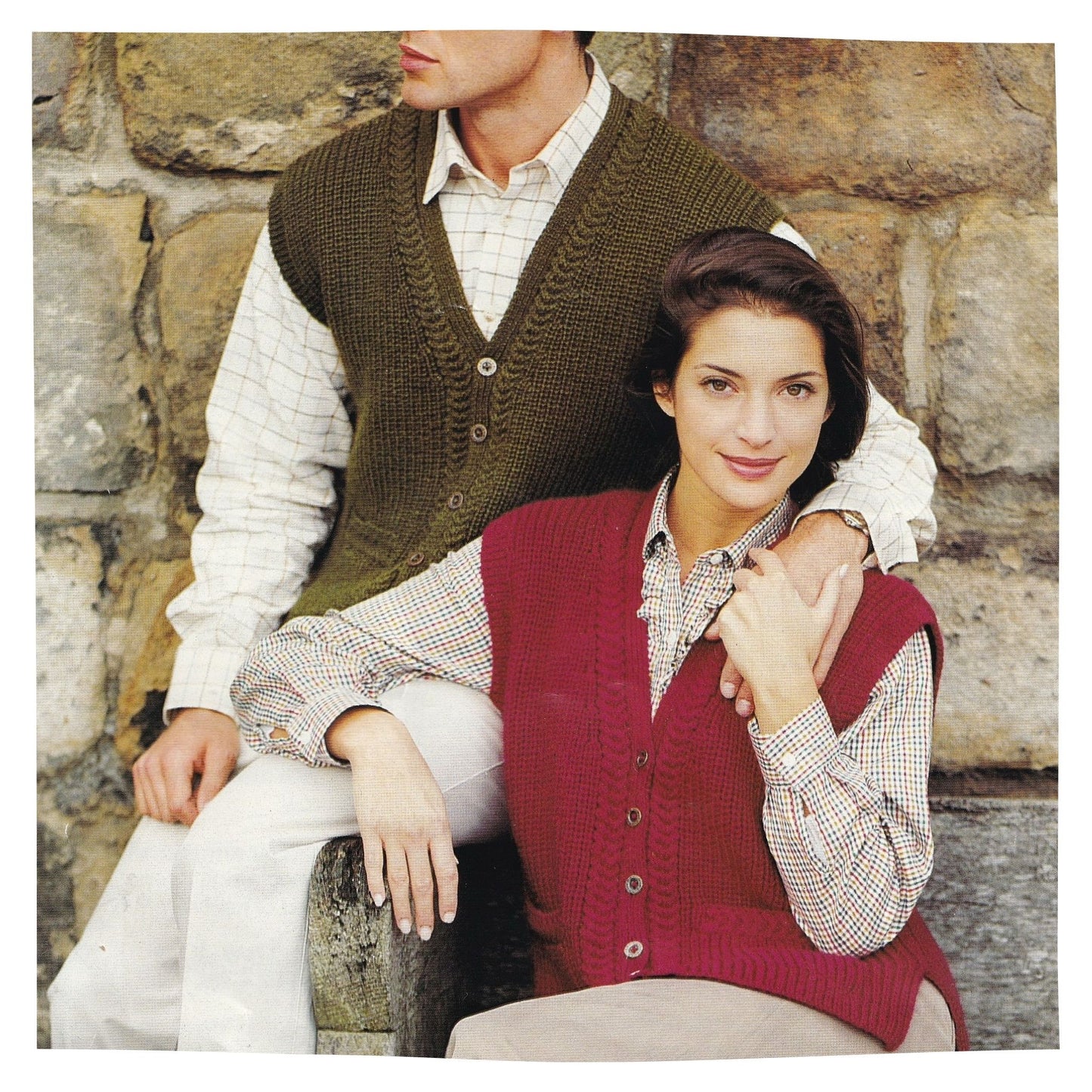 His and Hers Waistcoat Knitting Pattern for Men and Ladies