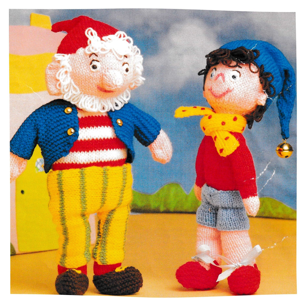 Noddy and Big Ears Knitted Toys Vintage Knitting Pattern PDF – 12 Inch Dolls