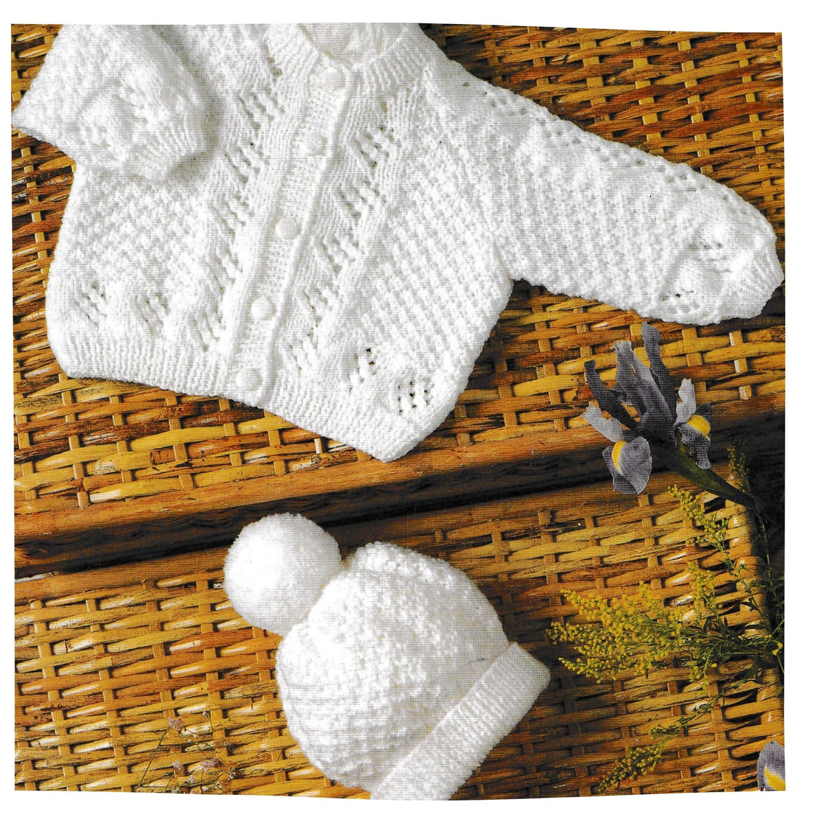 Baby Cardigan & Hat Set Knitting Pattern PDF