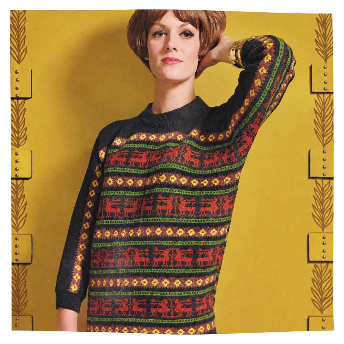 Scandinavian Fair Isle Sweater Knitting Pattern PDF – 4 Ply