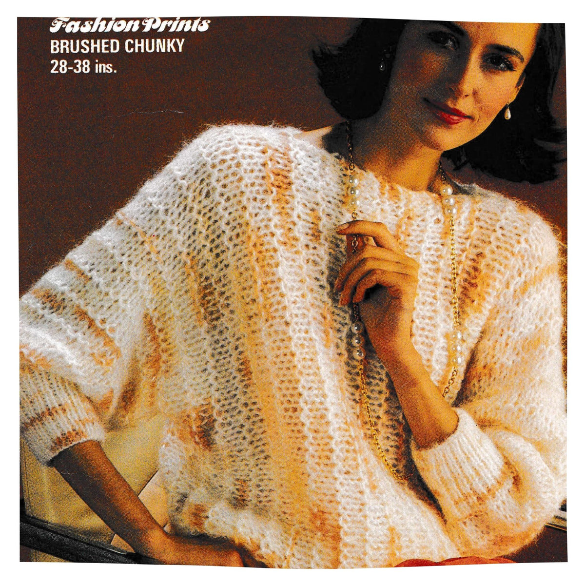 Ladies Side to Side Chunky Sweater Knitting Pattern PDF – 28 to 38 Inch Bust