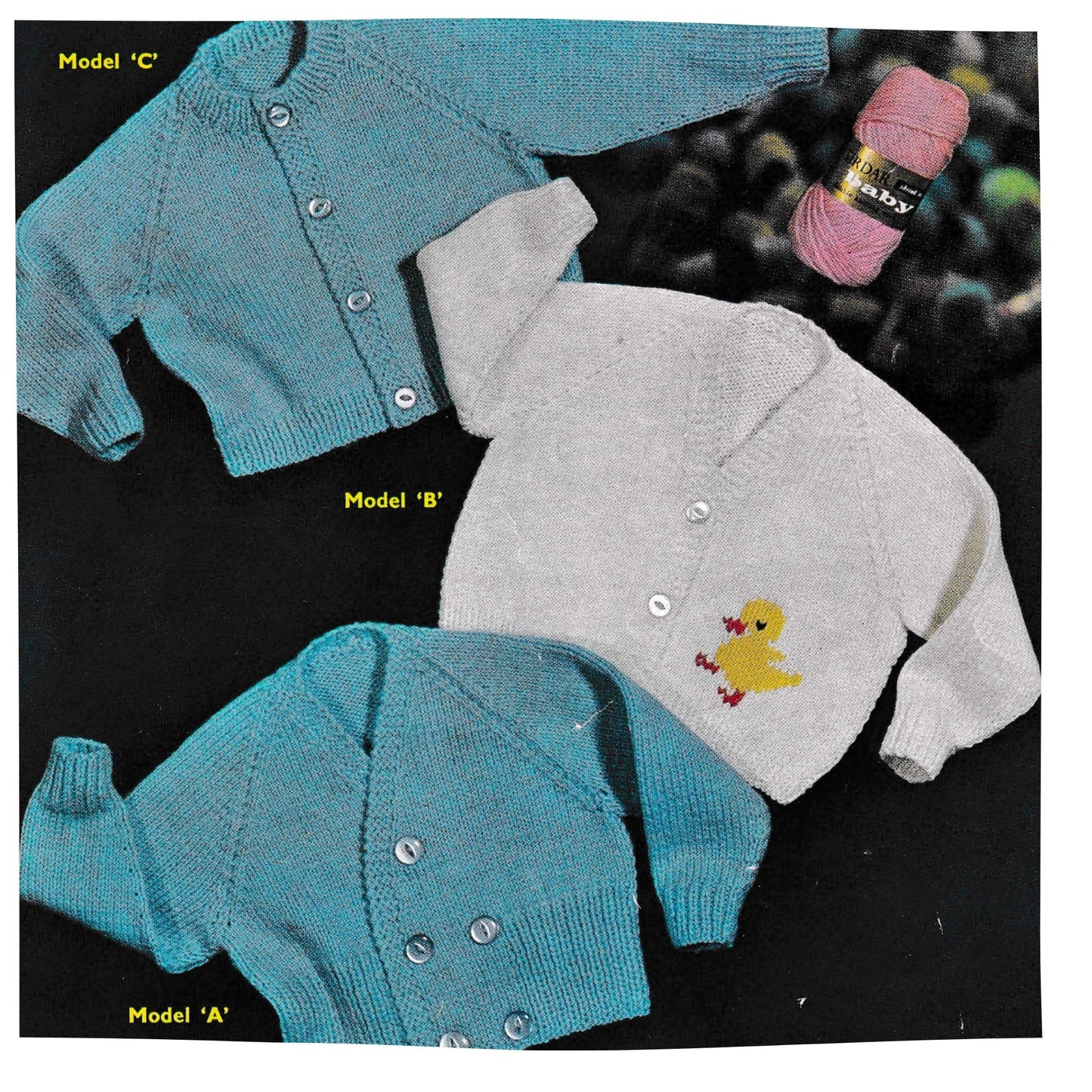 Baby Cardigans set with Duck Motif