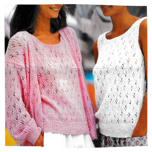 Summer Top and Cardigan Set for Women Knitting Pattern