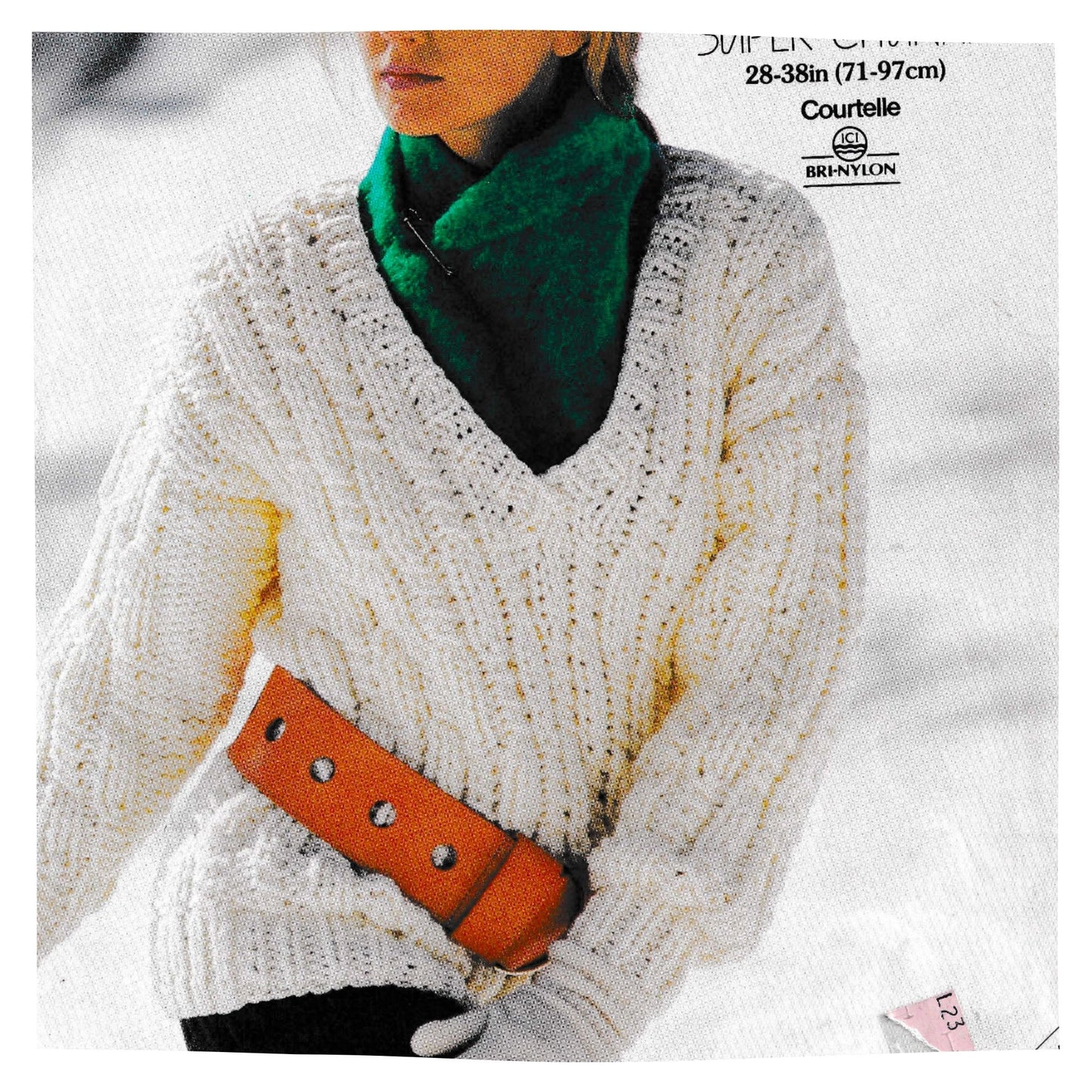 Super Chunky Sweater Women's Vintage Knitting Pattern