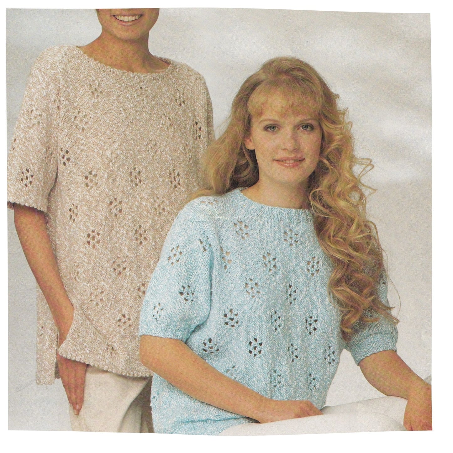 Short Sleeve Tunic Sweater for Women Knitting Pattern