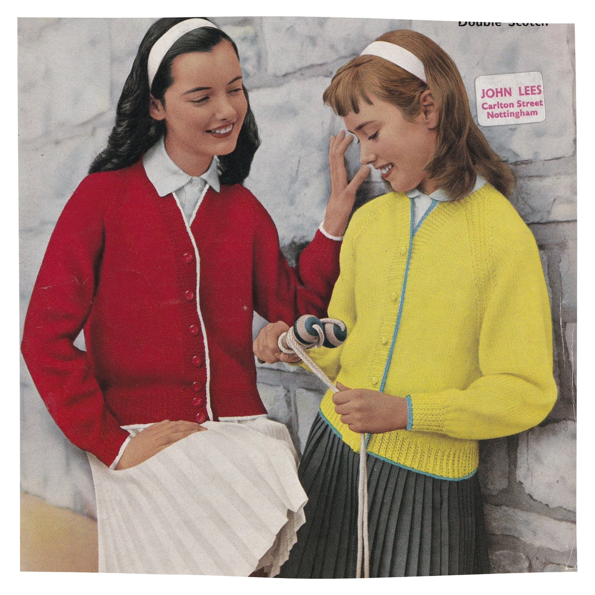 Girls Vintage Cardigan Knitting Pattern in DK Yarn