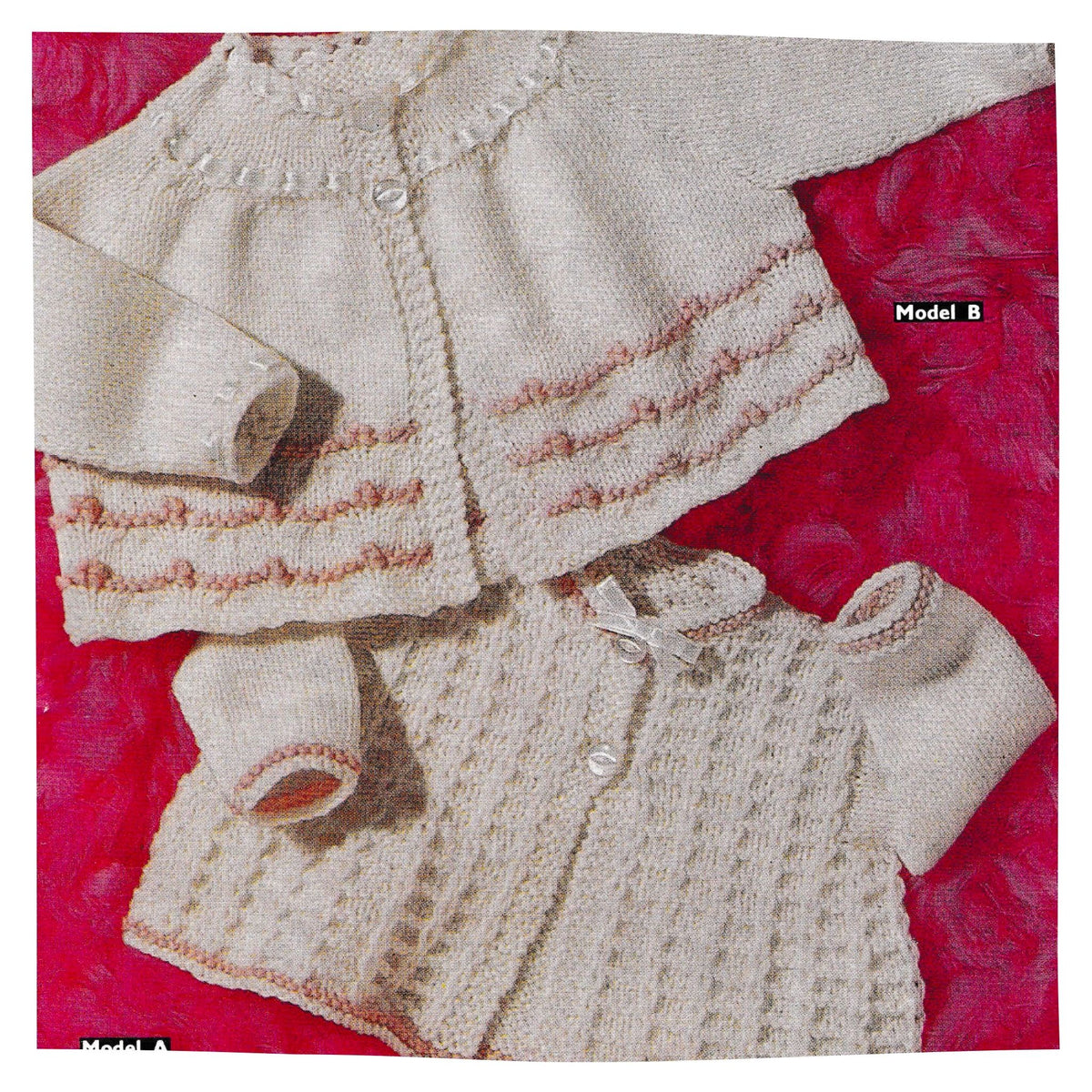 1960s Baby Matinee Coats Vintage Knitting Pattern PDF – 2 Designs in DK