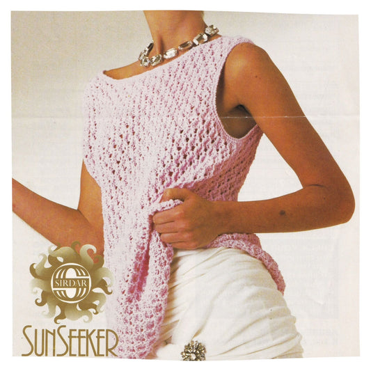 Vintage Knitting Pattern - Ladie's Summer Top